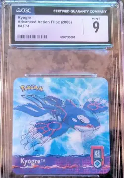 💦Kyogre Action Flipz 2006 Pokemon Card CGC 9 MINT Advanced #AF74 Vintage Fun!✨ - Image 2