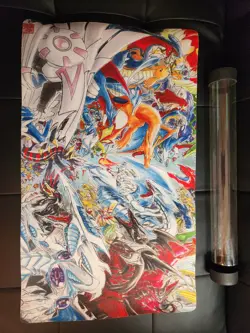 Pokemon VS yu Gi Oh Playmat (ES8) 83717855149 - Image 1
