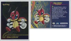 Ledian Foil Topps Pokemon TV Animation Edition Johto Series 1 #166 2001 06st - Image 3