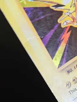 Zapdos 42/108 Evolutions Holo Rare Pokemon Card Damaged - Image 2