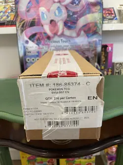 Factory Sealed Pokemon Scarlet & Violet Obsidian Flames SV03 6 Booster Box Case - Image 1