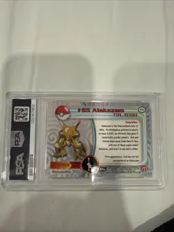 1999 Topps Pokemon Alakazam TV #65 Foil PSA 8 NM-MT - Image 2
