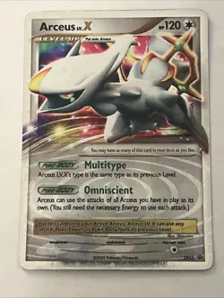 Arceus Lv.X ULTRA RARE DP53 Promo Pokemon Silver HOLO 2009 - Image 1