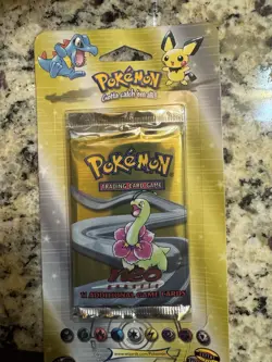 🔥 NEO GENESIS FACTORY SEALED UNLIMITED BLISTER 2000 MEGANIUM PACK ART POKEMON - Image 1