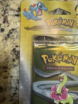 🔥 NEO GENESIS FACTORY SEALED UNLIMITED BLISTER 2000 MEGANIUM PACK ART POKEMON - Image 3