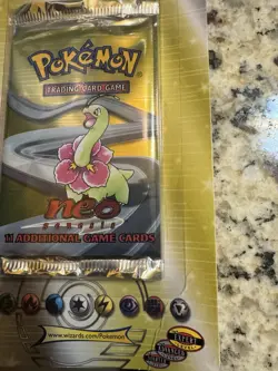 🔥 NEO GENESIS FACTORY SEALED UNLIMITED BLISTER 2000 MEGANIUM PACK ART POKEMON - Image 5