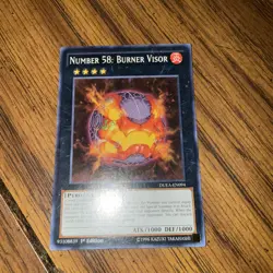 YuGiOh trading card game 1st edition Number 58 burner Visor Pyro XY effect 1996 - Image 1