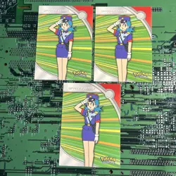 Officier Jenny HV17 Topps Pokemon Series 2 Heroes & Villains Card Blue Logo 3 - Image 1