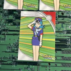 Officier Jenny HV17 Topps Pokemon Series 2 Heroes & Villains Card Blue Logo 3 - Image 2