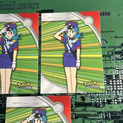 Officier Jenny HV17 Topps Pokemon Series 2 Heroes & Villains Card Blue Logo 3 - Image 4