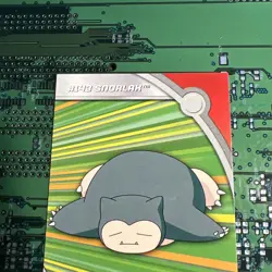 Snorlax HV14 Topps Pokemon Series 2 #143 Heroes Villains Card Blue Logo - Image 2