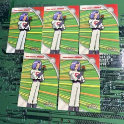 Team Rocket James HV4 Topps Pokemon Series 2 Heroes Villains Card Blue Logo 5 - Image 1