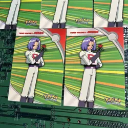 Team Rocket James HV4 Topps Pokemon Series 2 Heroes Villains Card Blue Logo 5 - Image 2