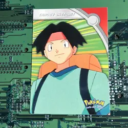 Tracey Sketchit HV11 Topps Pokemon Series 2 Heroes Villains Card Blue Logo - Image 1