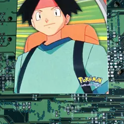 Tracey Sketchit HV11 Topps Pokemon Series 2 Heroes Villains Card Blue Logo - Image 3