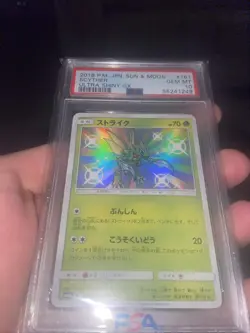 161/150 PSA 10 2018 Sun & Moon Scyther Ultra Shiny Gx Pokemon Card SM8b - Image 2
