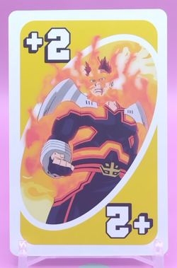 Endeavor/ My Hero Academia Card Game UNO Japanese Toei Anime Rare YE a - Image 1