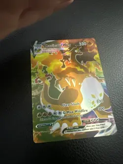 Pokemon Charizard VMAX Gold Foil Fan Art Card #43330 HP, Claw G-Max, Wildfire - Image 1