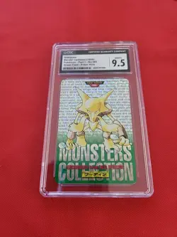 Pokemon: Alakazam Part 1 No.065 Green Card 1996 Japanese Prism Holo - CGC 9.5 - Image 3
