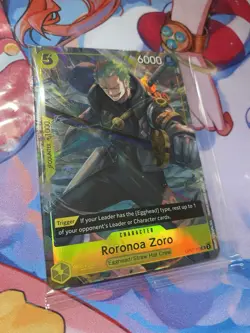 One Piece Illustration Box Volume 3 Roronoa Zoro Promo Alt Art Card English - Image 1