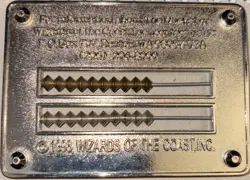 MTG Magic the Gathering Duelist Life Counter Abacus Black, Vintage 1996 - Image 2