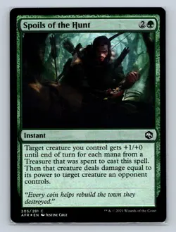 Magic the Gathering - MTG - AFR - Spoils of the Hunt - Foil - Common - Image 1
