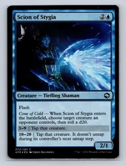 Magic the Gathering - MTG - AFR - Scion of Stygia - Foil - Common - Image 1