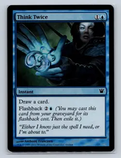 Magic the Gathering - MTG - ISD - Think Twice - Foil - Common - Image 1