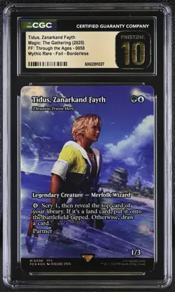 MTG Tidus, Zanarkand Fayth (Borderless, Foil) - Final Fantasy - CGC Pristine 10 - Image 1
