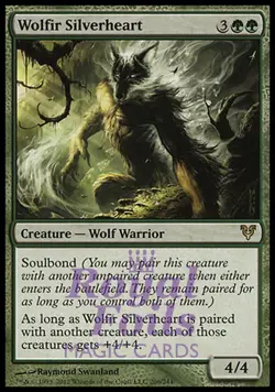 Wolfir Silverheart 1x FOIL AVR MTG Avacyn Restored Rare MINT green - Image 1