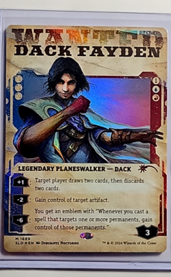 MTG Magic the Gathering SLD Secret Lair Showcase Poster Foil #1689 Dack Fayden - Image 1