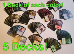Lot of 5 Pre-made MTG Magic The Gathering Decks with Extras! READ DESCRIPTION - Image 1