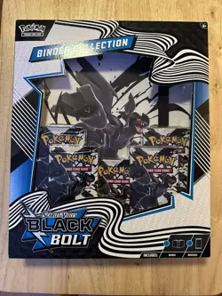 Pokemon TCG Scarlet & Violet Black Bolt Binder Collection Box - Image 1