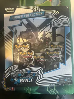 Pokemon TCG Scarlet & Violet Black Bolt Binder Collection Box 196214129238 - Image 1