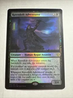 Ravenloft Adventurer 142 Foil Battle for Baldur's Gate CLB MTG Magic - Image 1
