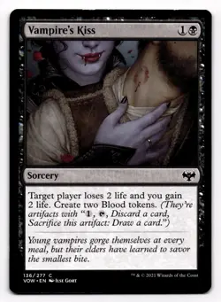 MTG Vampire's Kiss | #136 Innistrad: Crimson Vow | English - Image 1