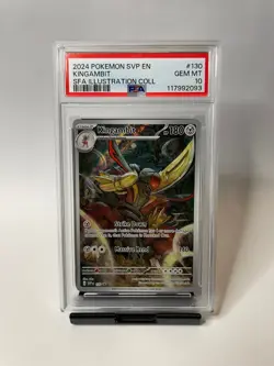 Pokemon Kingambit 130 Scarlet Violet Promo Graded PSA 10 Gem Mint - Image 1