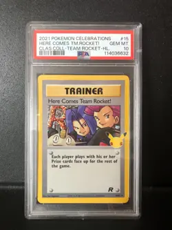 2021 Pokemon Celebrations Here Comes Team Rocket! Classic Collection PSA 10 - Image 1