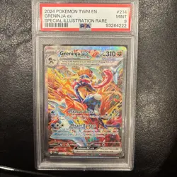 Pokemon Greninja ex Twilight Masquerade Special Illustration Rare #214 PSA 9 - Image 1