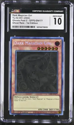 Dark Magician Girl Yugioh 2022 GFP2-EN177 Ghost Rare 1st CGC 10 Gem Mint - Image 1