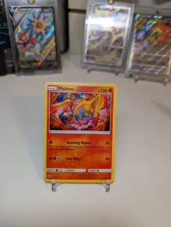 Moltres 38/214 Sun & Moon Lost Thunder Cracked Ice Holo Rare Pokemon TCG Card - Image 2