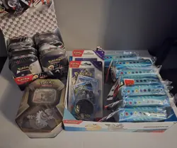 Huge Pokemon Card Lot Mini Tins Booster Packs Black Bolt White Flare Sealed New - Image 1