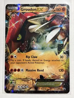 Groudon EX XY42 - XY Black Star Promo Holo Pokemon Card - Image 1