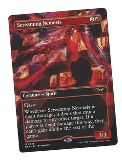 Screaming Nemesis Duskmourn: HoH Borderless Magic Card 195166258591 - Image 1