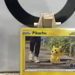 027/078 Pikachu : Cosmo Holo Promo Card : Pokemon GO Trading Card Game - Image 3