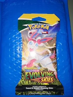 2021 Pokemon Evolving Skies Sleeved Booster Pack Factory Sealed - Image 1