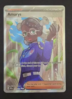 Amarys Pokemon Prismatic Evolutions Ultra Rare 132/131 English Holo NM - Image 1