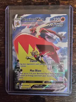 Pokemon Sword & Shield Silver Tempest Blaziken VMAX TG15/TG30 Ultra Rare Holo - Image 1
