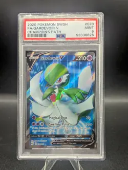 2020 Pokemon SWSH Champions Path Gardevoir V Full Art #070 PSA 9 🚀🚀🚀 - Image 1