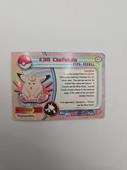 Pokemon Topps - CLEFABLE #36 - Blue Label 1st Edition - Holo Foil - Image 2